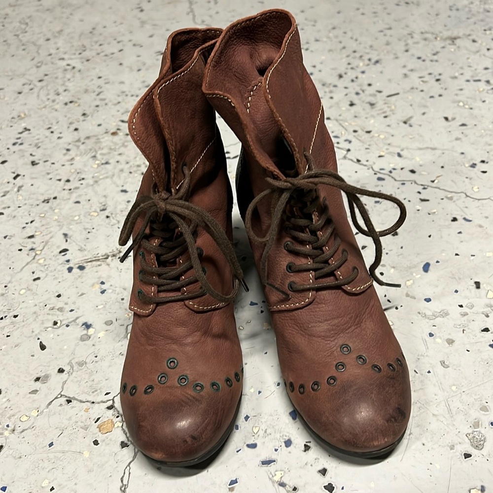 Fly London burgundy booties